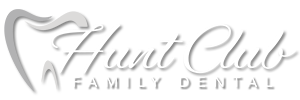 Hunt Club Family Dental Logo White Version