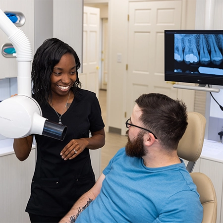 Miracle Taking A Patient's X-Rays